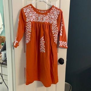 Floral Embroidered Dress